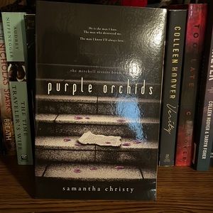 Signed! Purple Orchids by Samantha christy